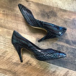 Vintage J.Renee Textured Snakeskin Pumps Size 6